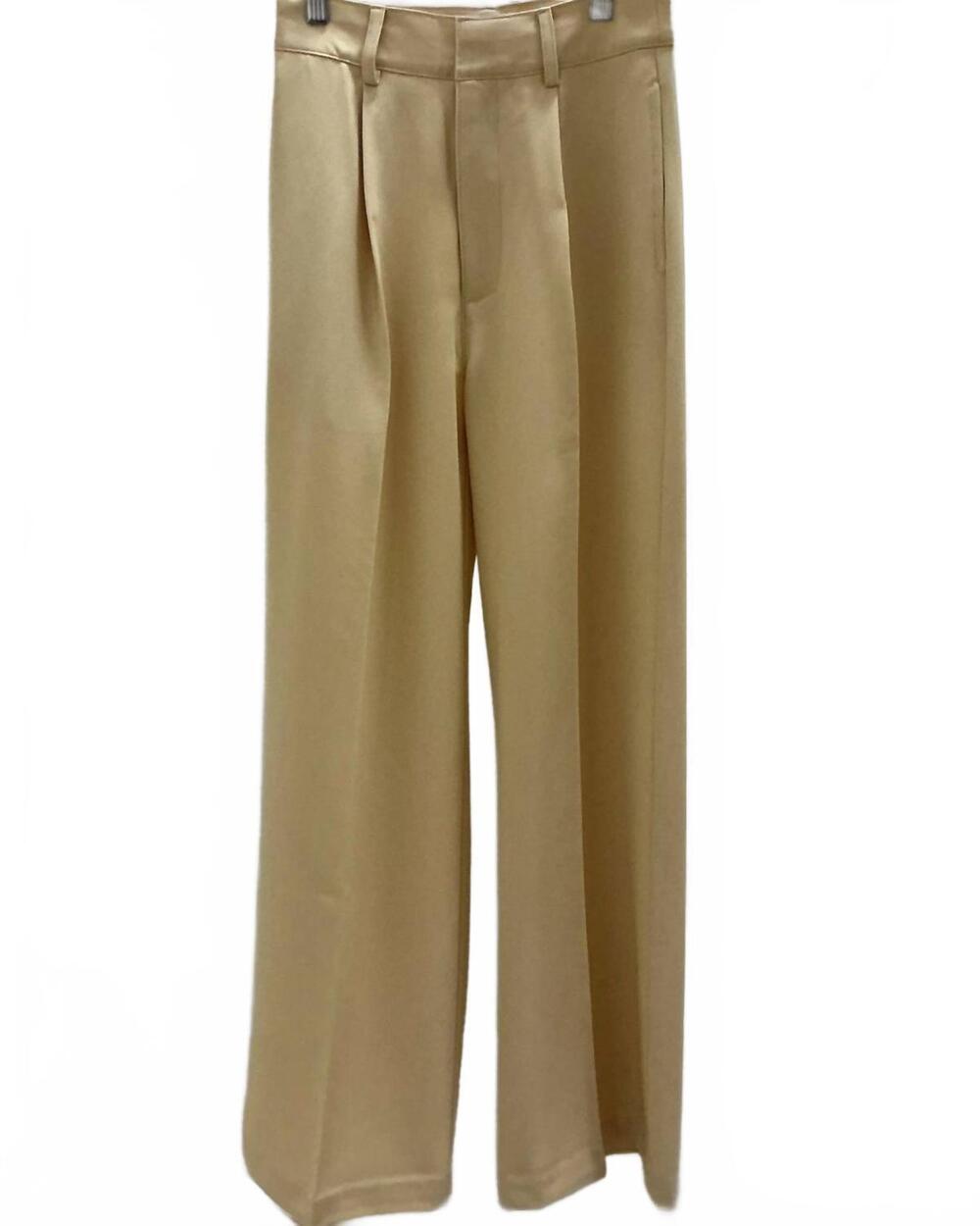 NEW CRESCENT women's sasha wide leg trouser in yellow